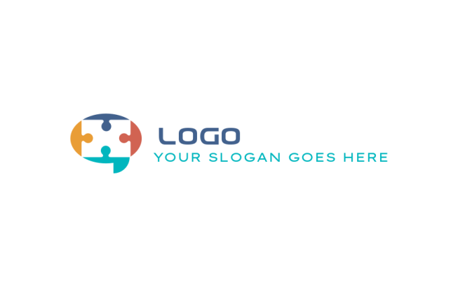 create a consulting logo puzzle message - logodesign.net