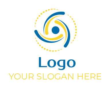 radiology logo icon swooshes in circle