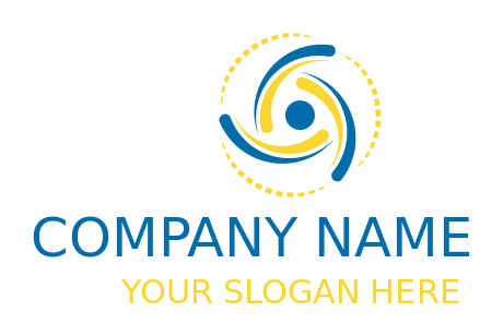 radiology logo icon swooshes in circle