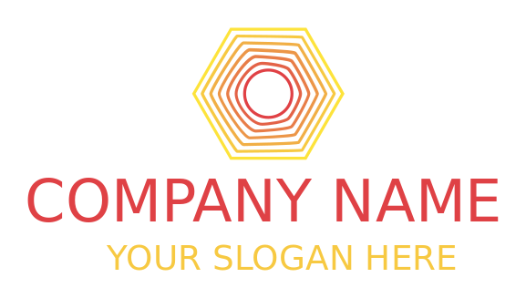 radiology logo maker waves in hexagon