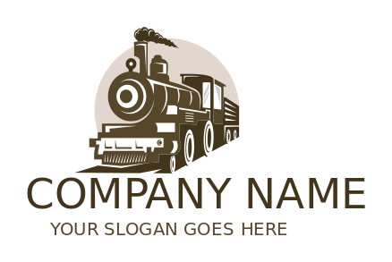 transportation logo icon rail train front view