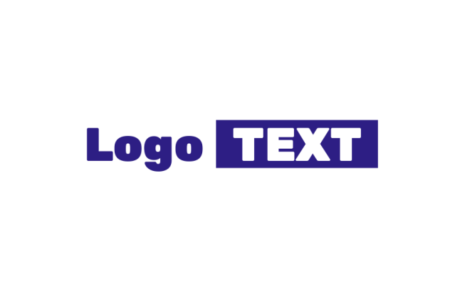 make a text logo in rectangle shape | Logo Template by LogoDesign.Net