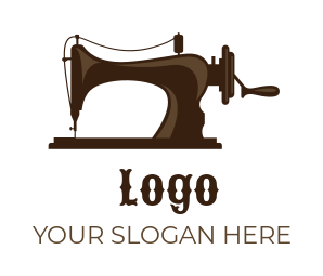 apparel logo retro tailor sewing machine