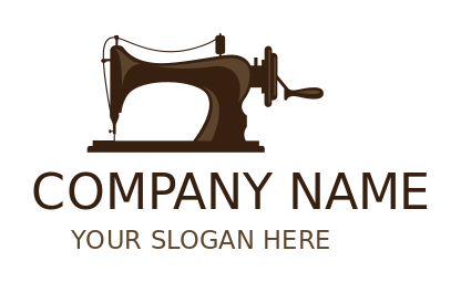 apparel logo retro tailor sewing machine