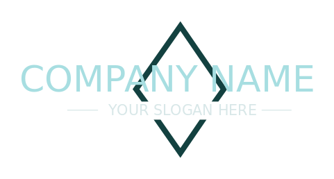 create a text logo in rhombus