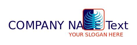 radiologist logo rib cage x-ray in a square