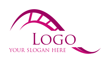 amusement park logo roller coaster tracks