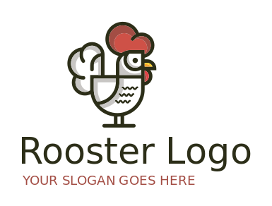 cartoon chicken restaurant logo maker