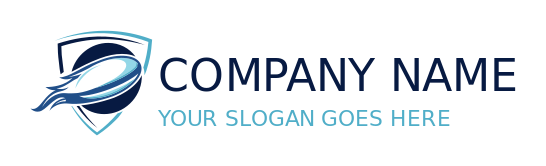 sports logo online rugby ball in shield