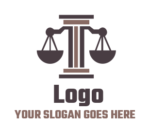 law firm logo maker scales of justice