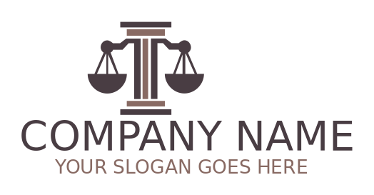 law firm logo maker scales of justice