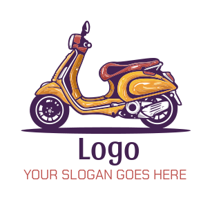 transportation logo online scooter bike