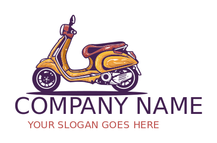 transportation logo online scooter bike