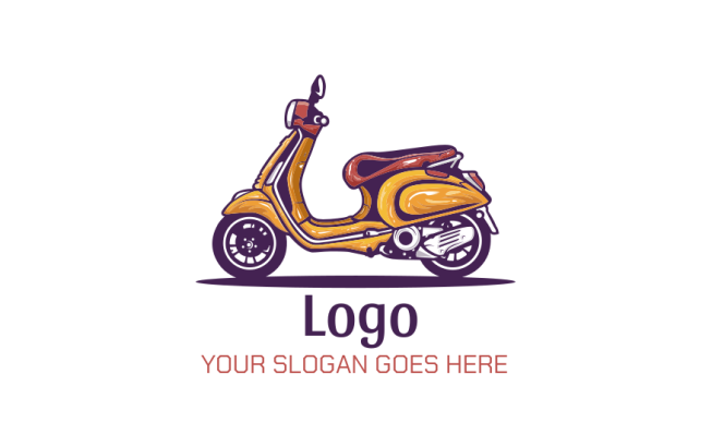 scooter bike logo maker