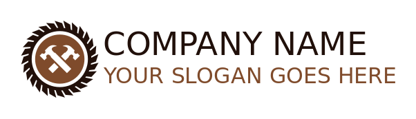 carpenter logo online saw blade forming circle