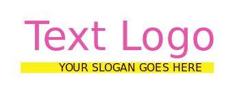 create a text logo serif font on slab