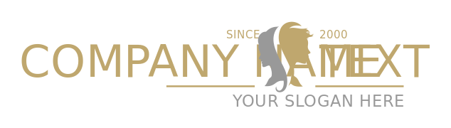 beauty logo man and woman silhouette