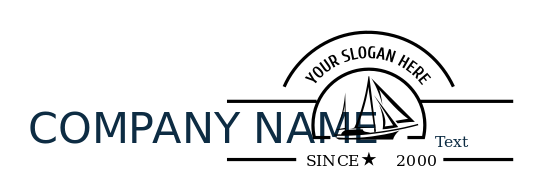 travel logo online ship with sails