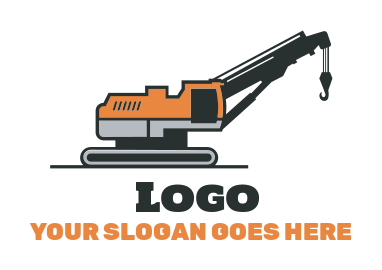 construction logo crane hook vehicle