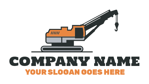 construction logo crane hook vehicle
