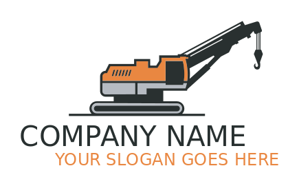 construction logo crane hook vehicle