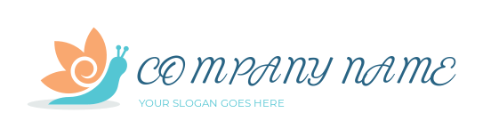 spa logo silhouette flower on snail shell