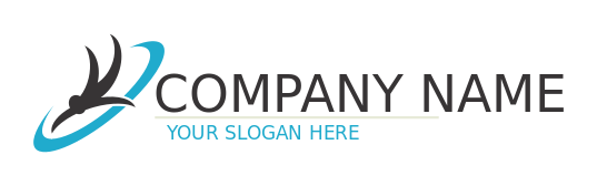 sports logo person skydiving with swoosh