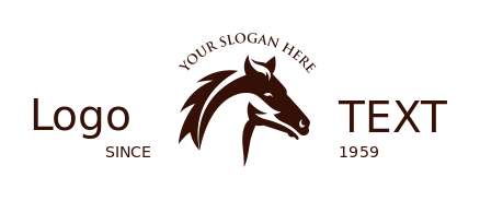 horse farmstead logo image stallion head