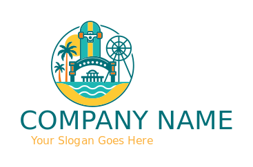 skateboard ferris wheel Santa Monica Pier