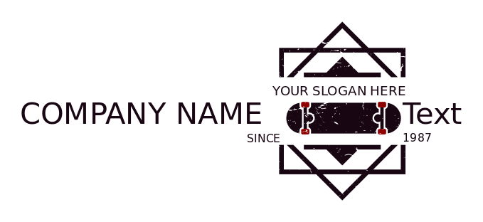 competition logo maker skateboard in squares