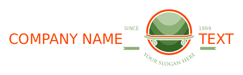 sports championship logo skateboard in circle 