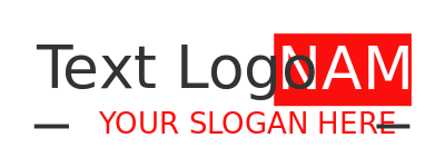 text logo online slab font and thin