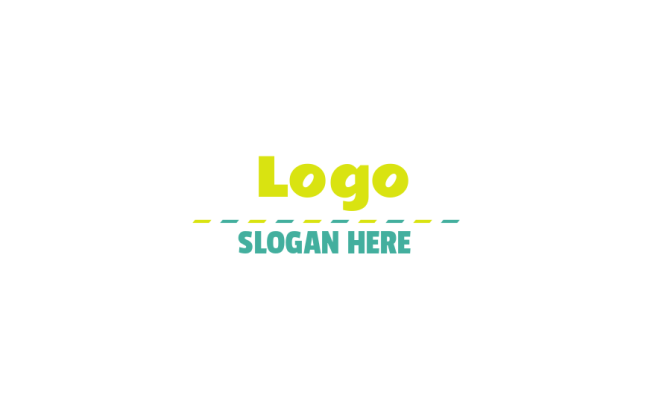 text logo icon slab on dotted lines | Logo Template by LogoDesign.Net