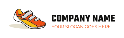 shop logo slightly tilted jogger shoe