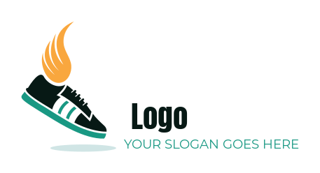 shoe shop logo online sneaker with wing