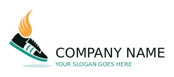 shoe shop logo online sneaker with wing