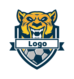 soccer inside the emblem with tiger 