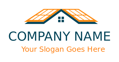 energy logo solar panel on roof with windows