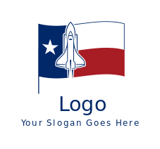 space shuttle symbol of Texas flag