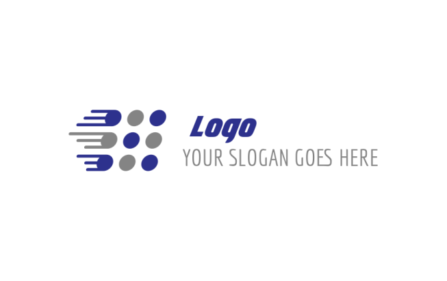 advertising logo speed dots forming square