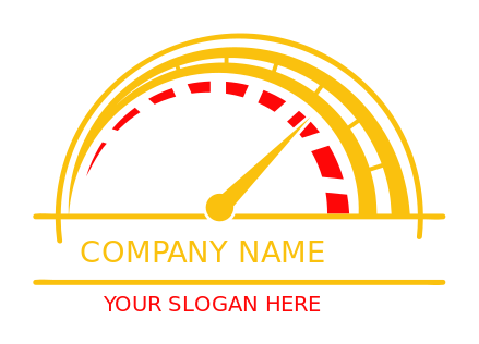 auto workshop logo maker speedometer