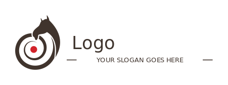 animal logo online spiral camel with dot