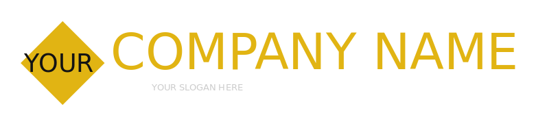 make a text logo inside rhombus