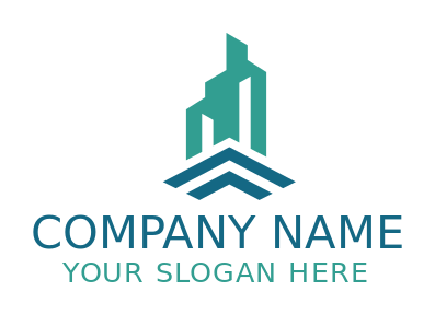 stacked gable roofs with chimney flat design