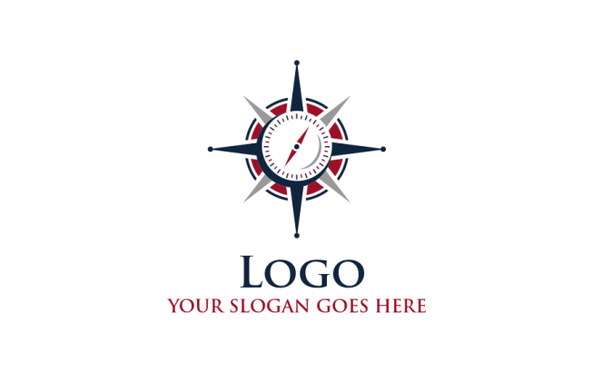 logistics logo maker star compass - logodesign.net
