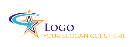 advertising logo maker stars in star swooshes