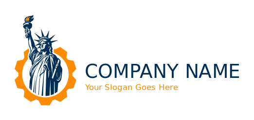 Statue of Liberty in yellow gear