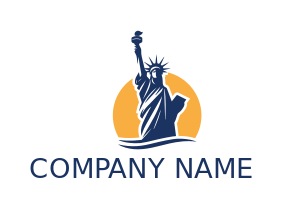 Statue of Liberty in yellow sun