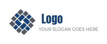 brickslayer contractor logo stucco blue and grey tiles