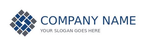 brickslayer contractor logo stucco blue and grey tiles